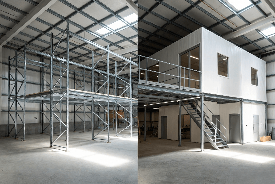 Two Mezzanine Floors with the Same Size but Different Costs